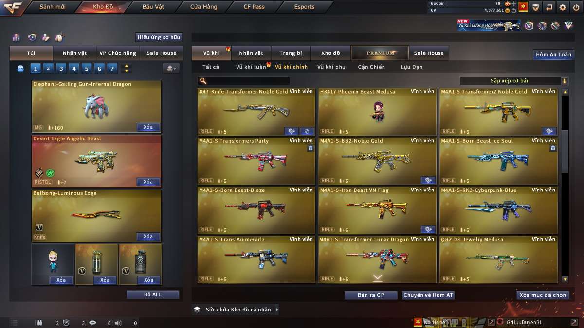 shop acc cf uy tin gia re